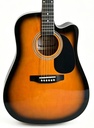 Memphis FG02941CSB Cutaway Guitarra Acústica Sunburst 1