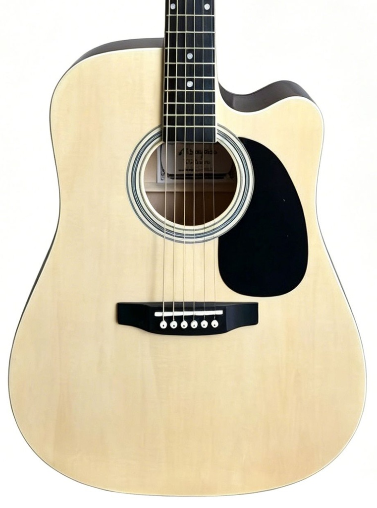 Memphis FG02941CNT Cutaway Guitarra Acústica Natural 1