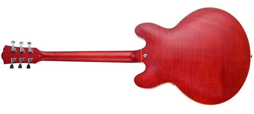 SX SEL6FOTRD Semicaja Transparent Red Guitarra Eléctrica 1
