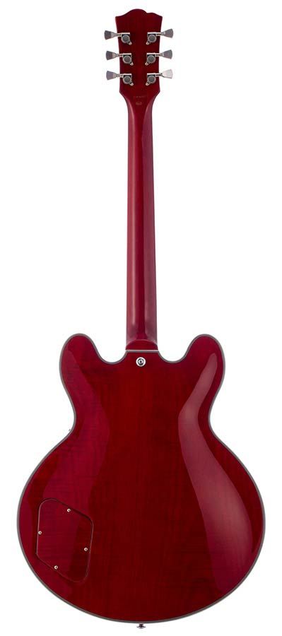SX SEL6CTRD Archtop Transparent Red Guitarra Eléctrica 3
