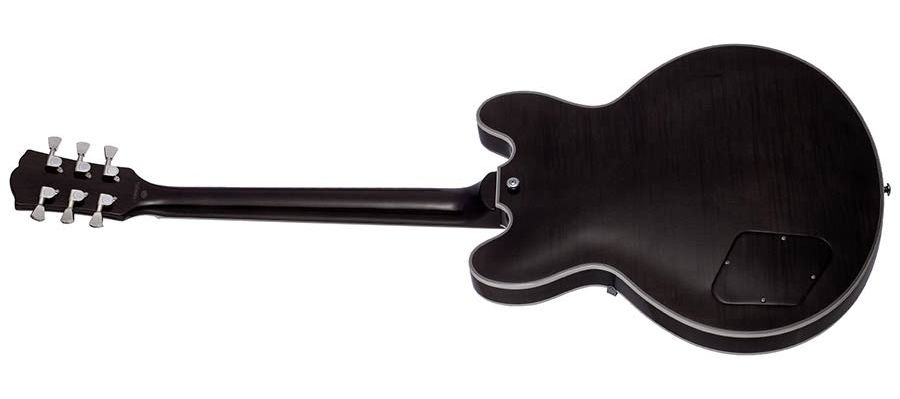 SX SEL6CTBK Archtop Transparent Black Guitarra Eléctrica 1