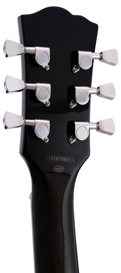 SX SEL6CTBK Archtop Transparent Black Guitarra Eléctrica 5