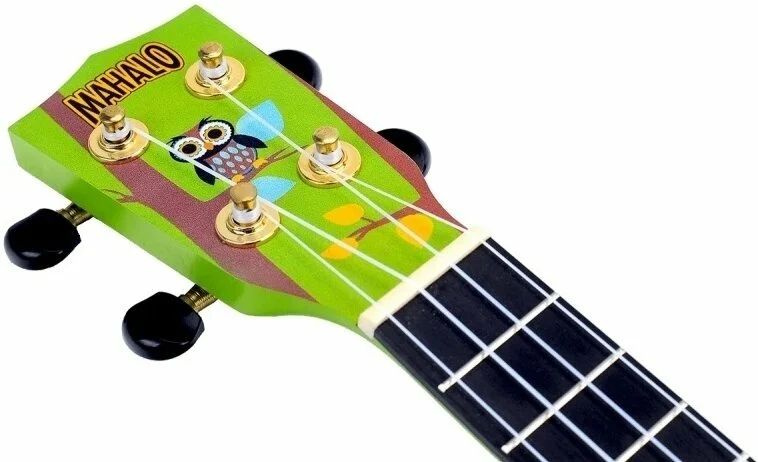 Mahalo MA1WL Art Series Owl con funda Ukelele Soprano 3