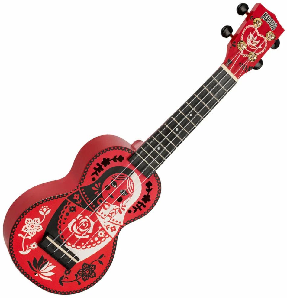 Mahalo MA1RD Art Series Russian Doll con funda Ukelele soprano 1
