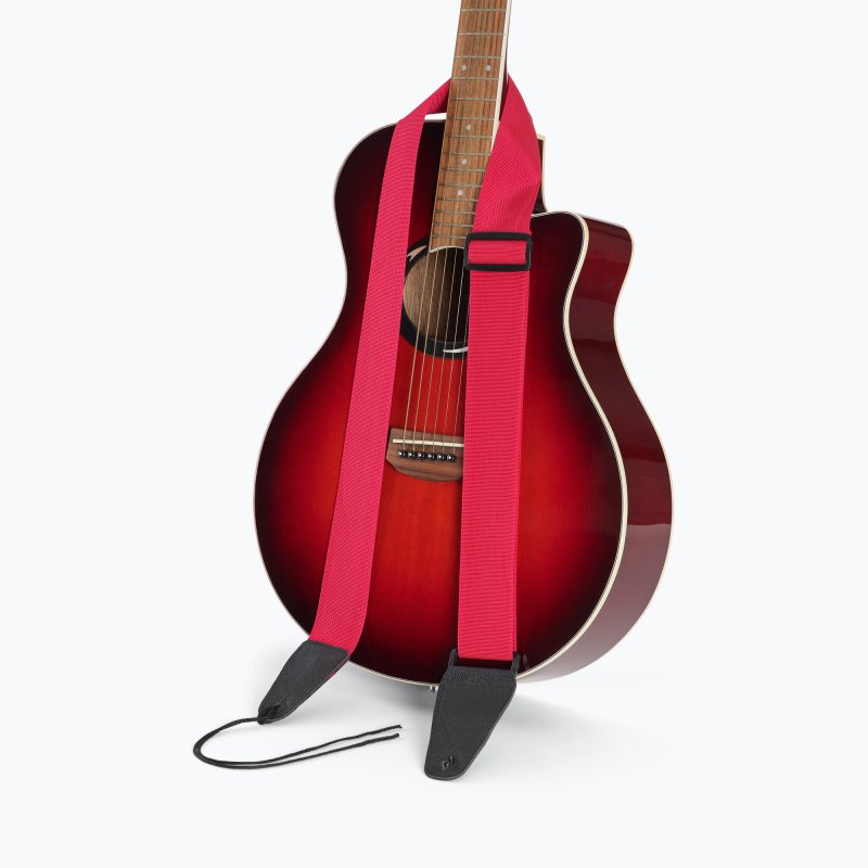 On Stage GSA10BU Correa Guitarra Burgundy 2