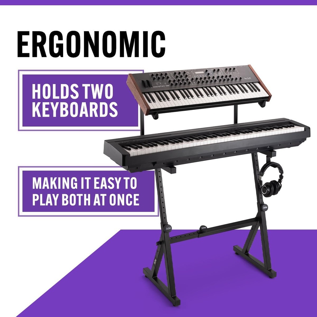 On Stage KS1365 Soporte Doble de Teclado Z 5