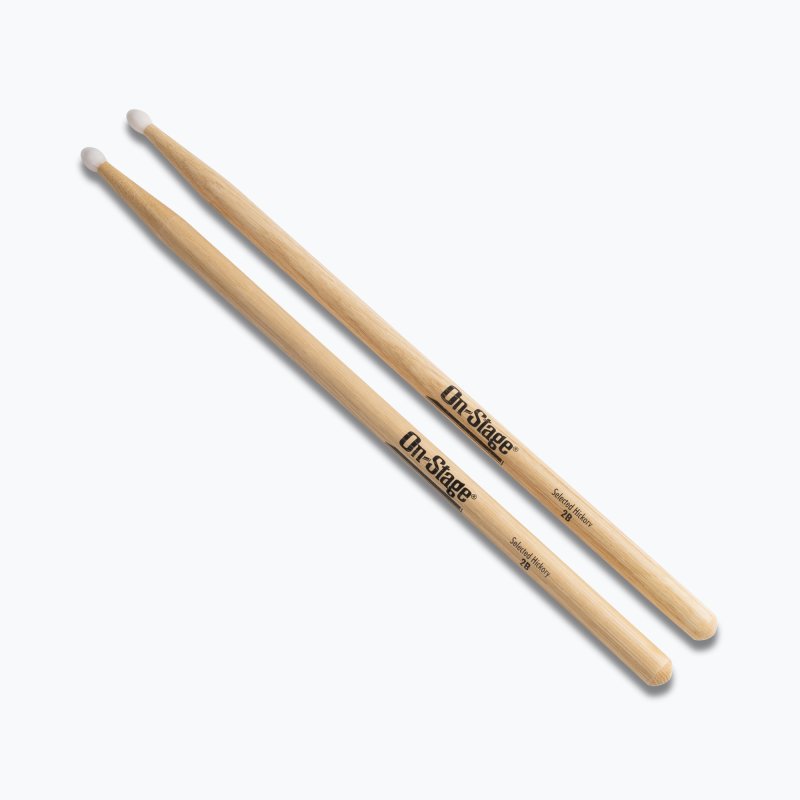 On Stage HN2B 12 Baquetas 2B Nylon Hickory  1