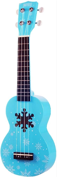 Mahalo MD1SNBU Ukelele Soprano Snow Ice