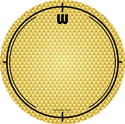 Williams WSKV-YL Willams Kick Patch Simple Dot Kevlar Yellow