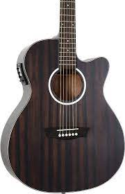 WASHBURN DEEP FOREST EBONY ACE STRIPED EBONY GUITARRA ELECTROACUSTICA