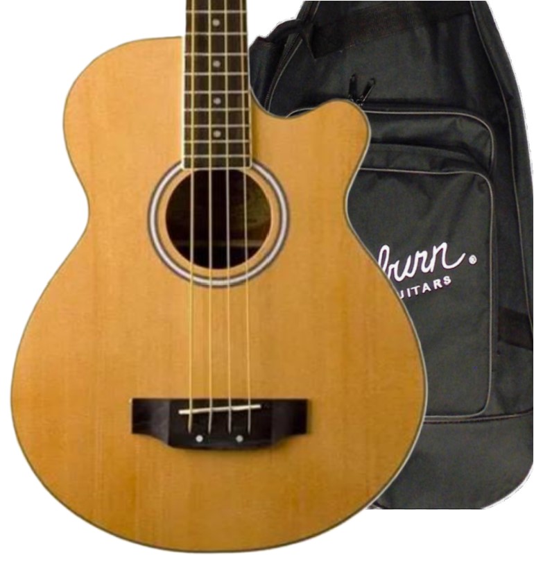 WASHBURN AB5K NATURAL CON FUNDA BAJO ELECTROACUSTICO