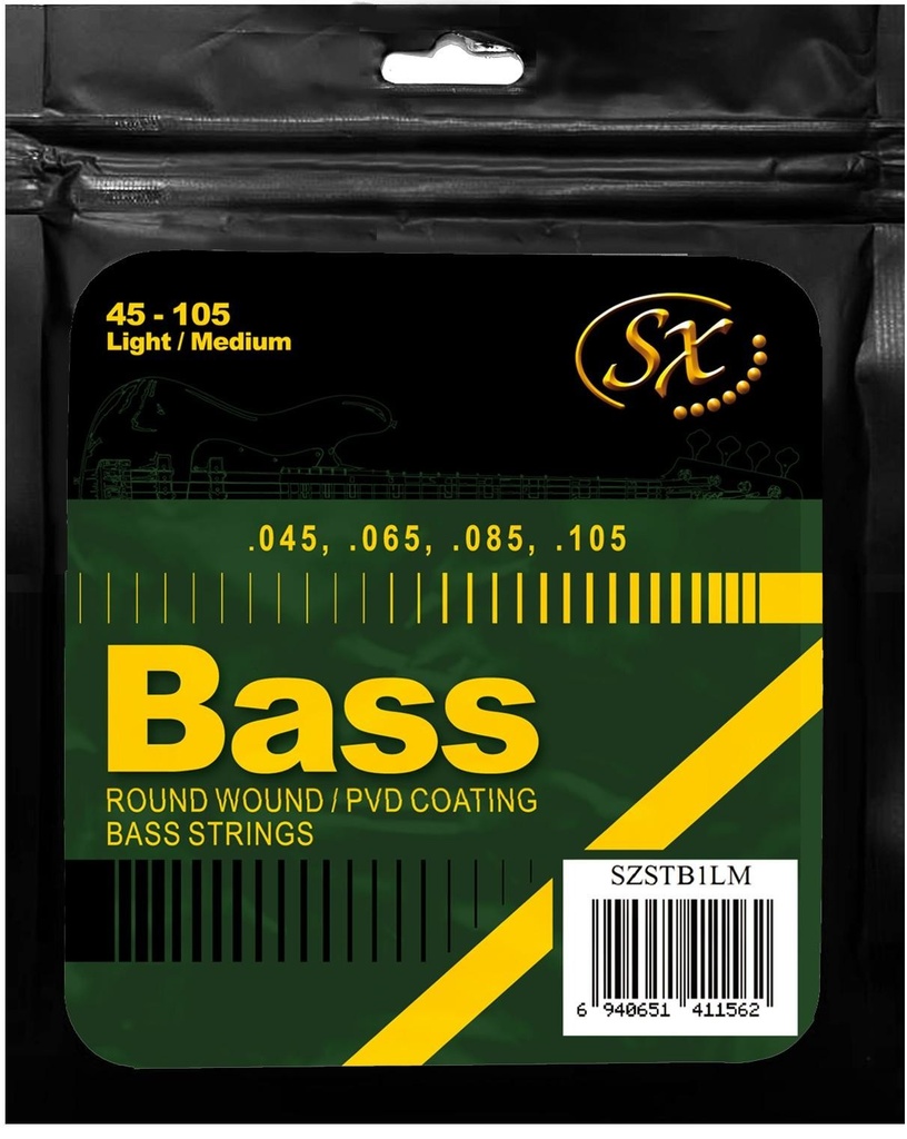 SX SZSTB1LM Light Medium 45-105 Cuerdas Bajo