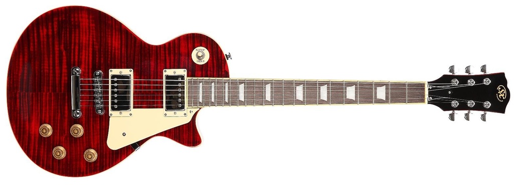 SX EF3D Tipo Lp Guitarra Eléctrica Trans Wine Red
