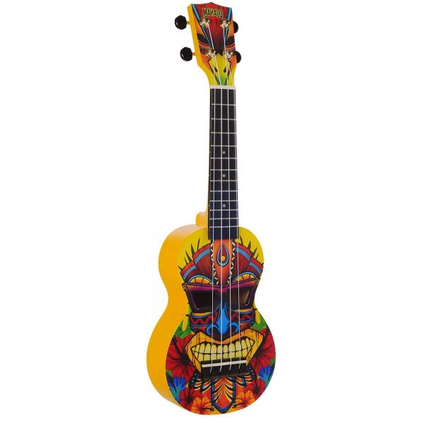 Mahalo MA1TK Ukelele Soprano Tiki Catrina con Funda