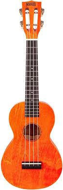 Mahalo ML1OS Ukelele Soprano Serie Island Orange Sunsent con funda