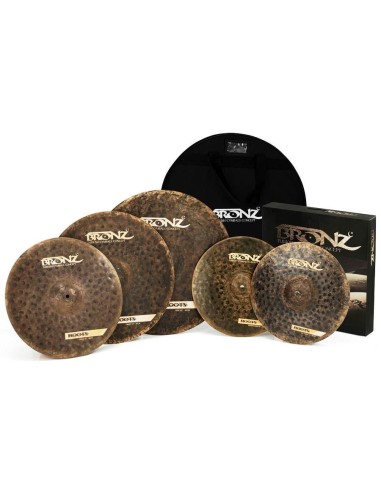 Bronz Set de platos Roots Series + Crash 18"+ Funda