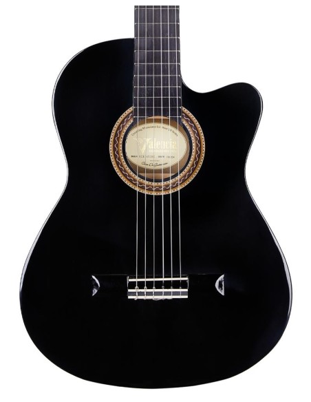 Valencia VC104TCBK Guitarra Clásica Negra