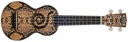 Mahalo MA1PY Art II Series Python con funda Ukelele Soprano