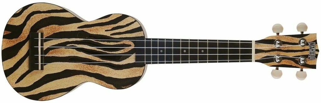 Mahalo MA1ZE Art II Series Zebra con funda Ukelele Soprano