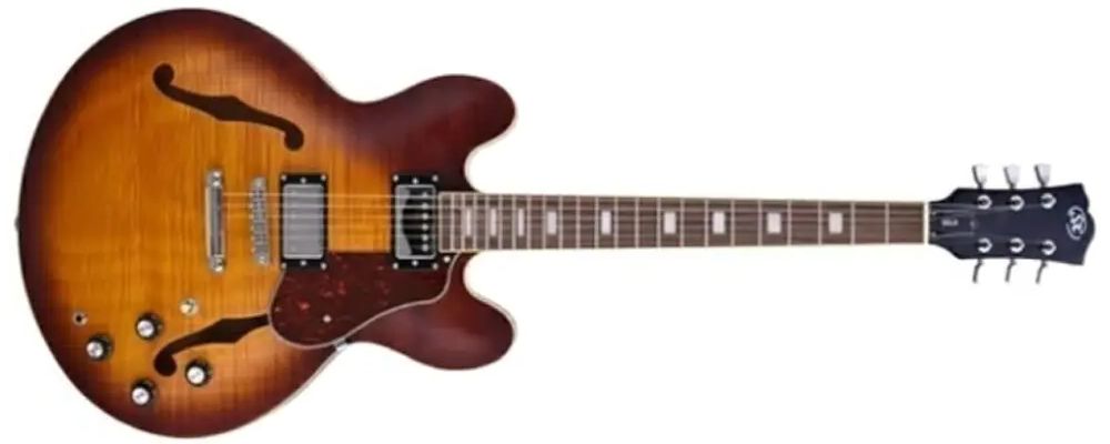 SX SEL6FODS Semicaja Desert Sunburst Guitarra Eléctrica