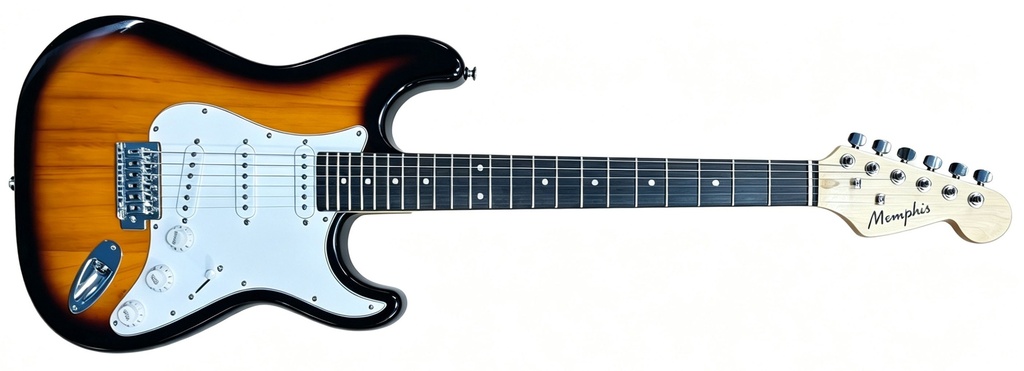 Memphis YSKG01SB Stratocaster Sunburst Guitarra Eléctrica