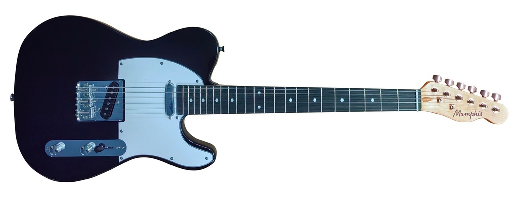 Memphis YSKG03BK Telecaster Negra Guitarra Eléctrica