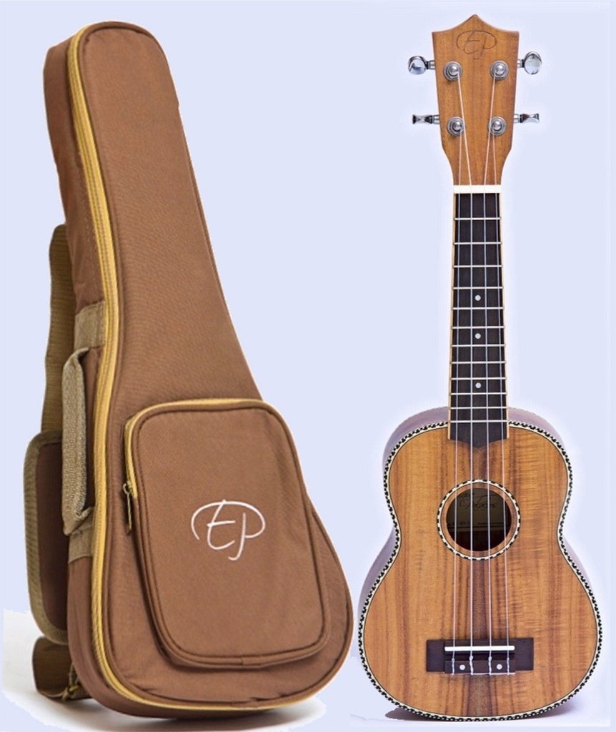 E. Palacios KUKOS Ukelele Soprano Lacewood + Funda Acolchada