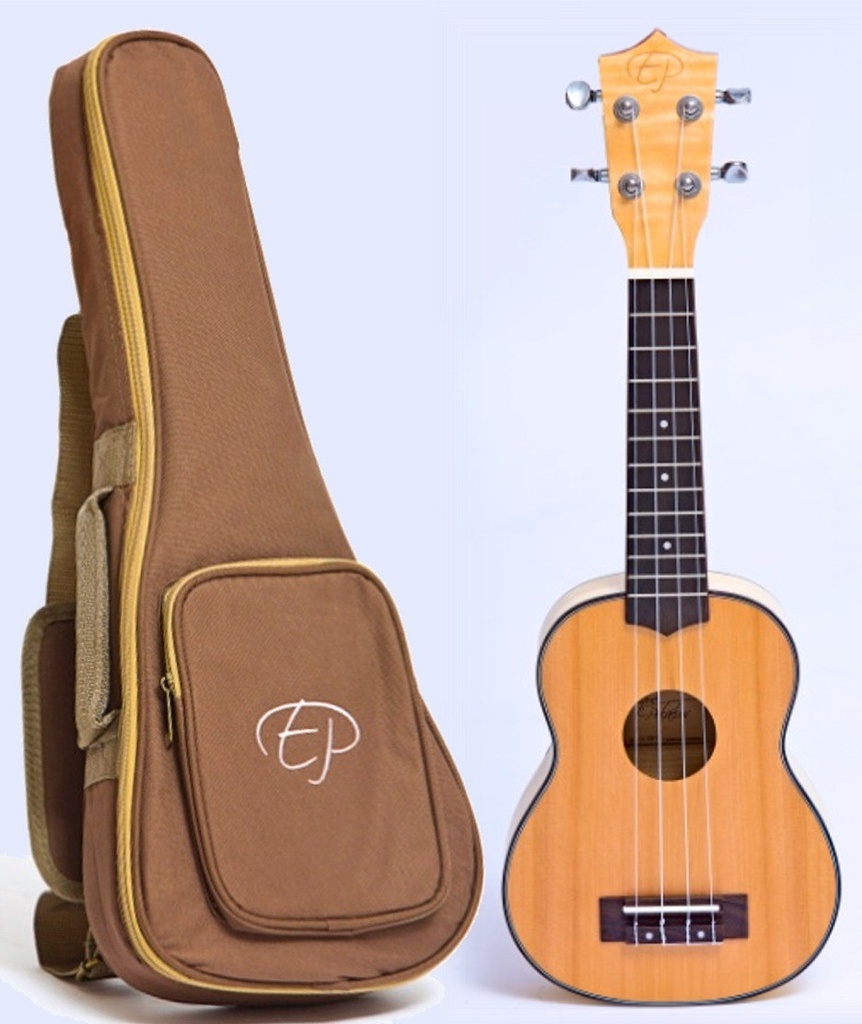 E. Palacios KUSCFMS Ukelele Soprano Flamenco + Funda Acolchada