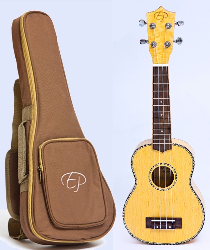 E. Palacios KUPCS Ukelele Soprano Arce + Funda Acolchada