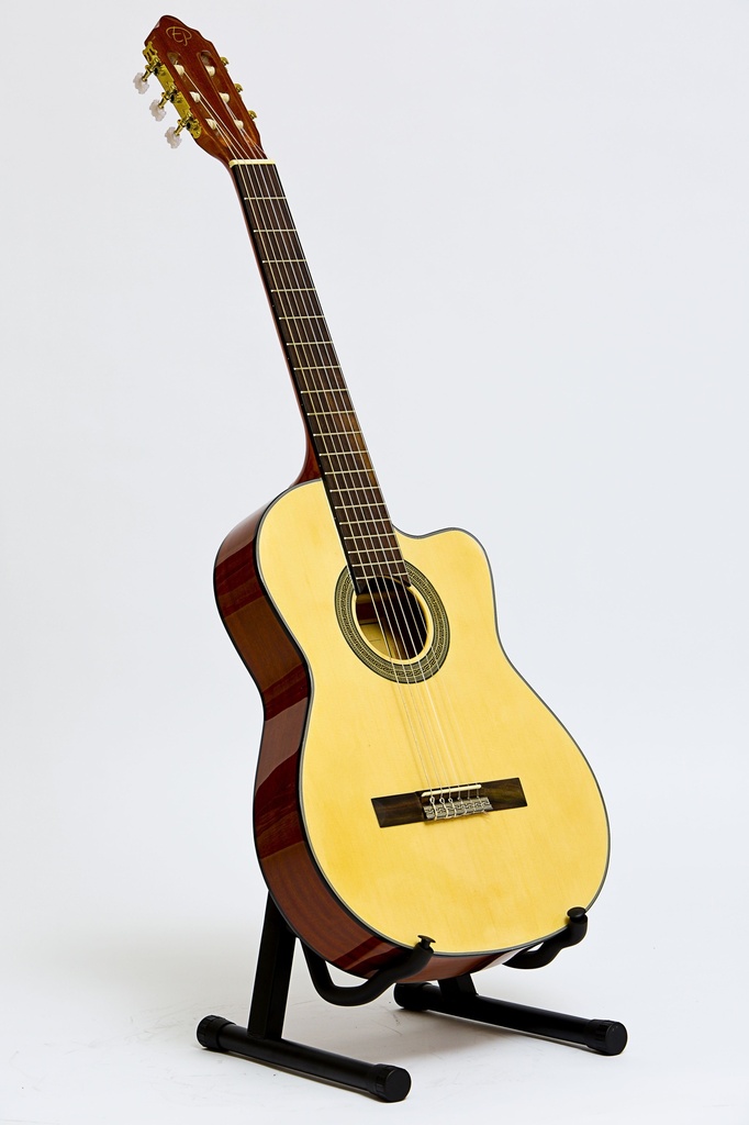 Enrique Palacios EP-112 FEQ Guitarra Clasica Electrificada Cutaway Estrecha