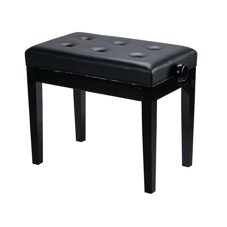 PROBENCH PB-09M-BS01 Banqueta Piano Regulable Negro Brillo