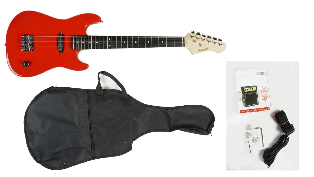 MEMPHIS KEST2AR Pack Guitarra eléctrica infantil